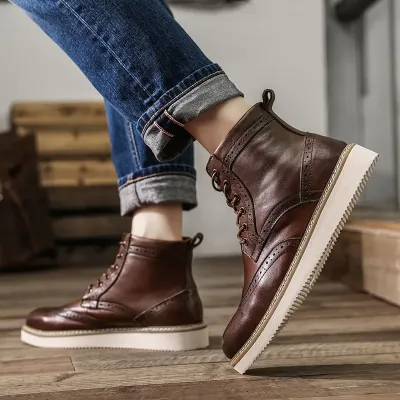 British High-top Retro Tooling Martin Boots